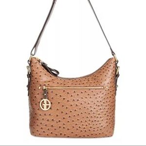 Giani bernini faux ostrich purse